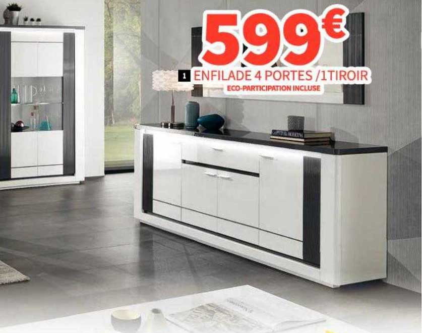 enfilade 4 portes-1 tiroir