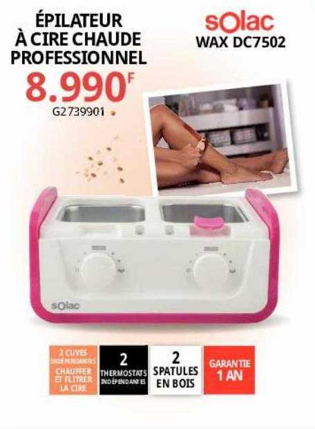épilateur à Cire Chaude Professionnel Solac