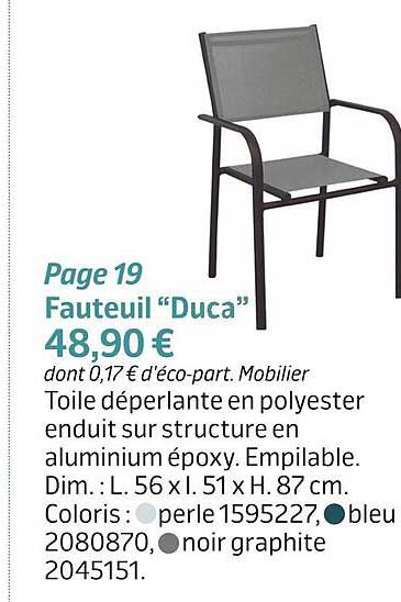 fauteuil "duca"