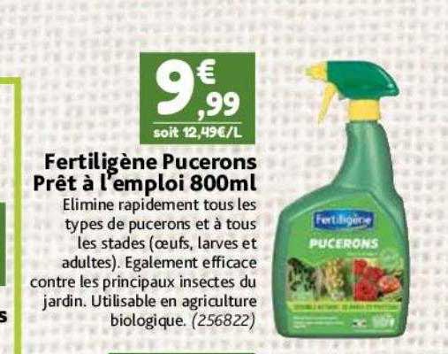 fertiligène pucerons prêt à l'emploi 800ml