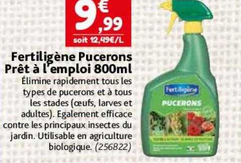 fertiligène pucerons prêt à l'emploi 800ml