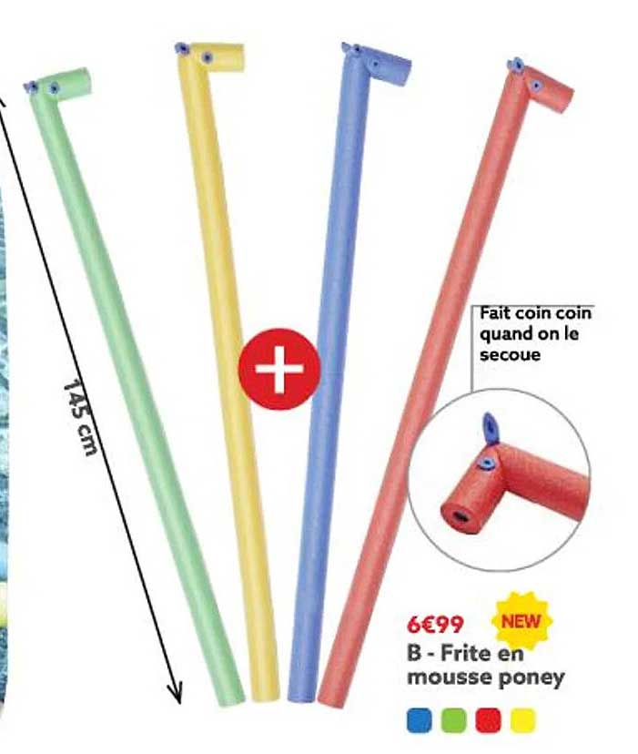 frite en mousse poney