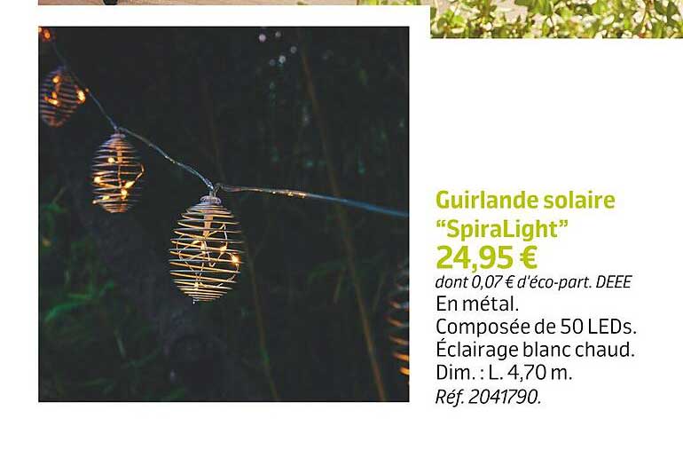 Guirlande Solaire "spiralight"