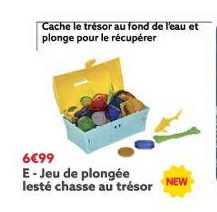 jeu de plongée lesté chasse au trésor