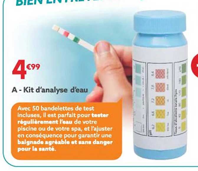 kit d'analyse d'eau