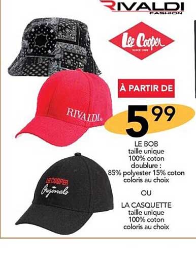 Le Bob Rivaldi Fashion Ou La Casquette Lee Cooper