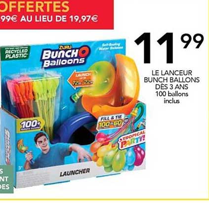 le lanceur bunch ballons dès 3 ans