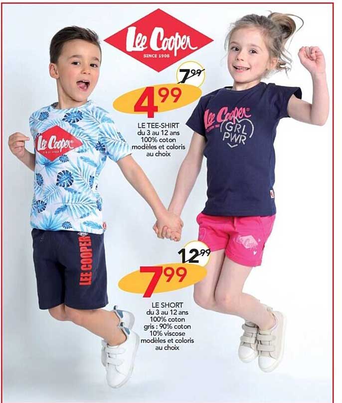 Le Tee-shirt Lee Cooper, Le Short Lee Cooper