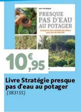 livre stratégie presque pas d'eau au potager