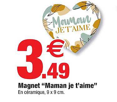 Magnet "maman Je T'aime"