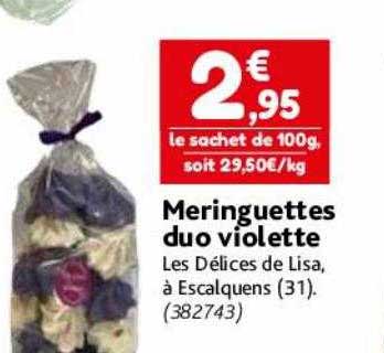 Meringuettes Duo Violette