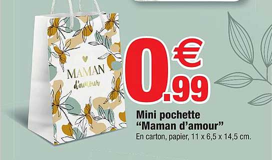 min pochette "maman d'amour"