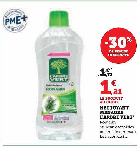 nettoyant ménager l'arbre vert