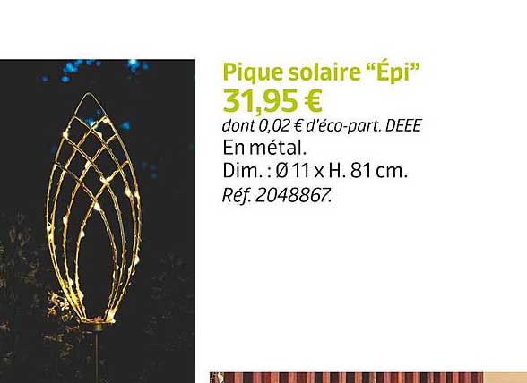 pique solaire "épi"