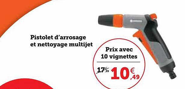 pistolet d'arrosage et nettoyage multijet