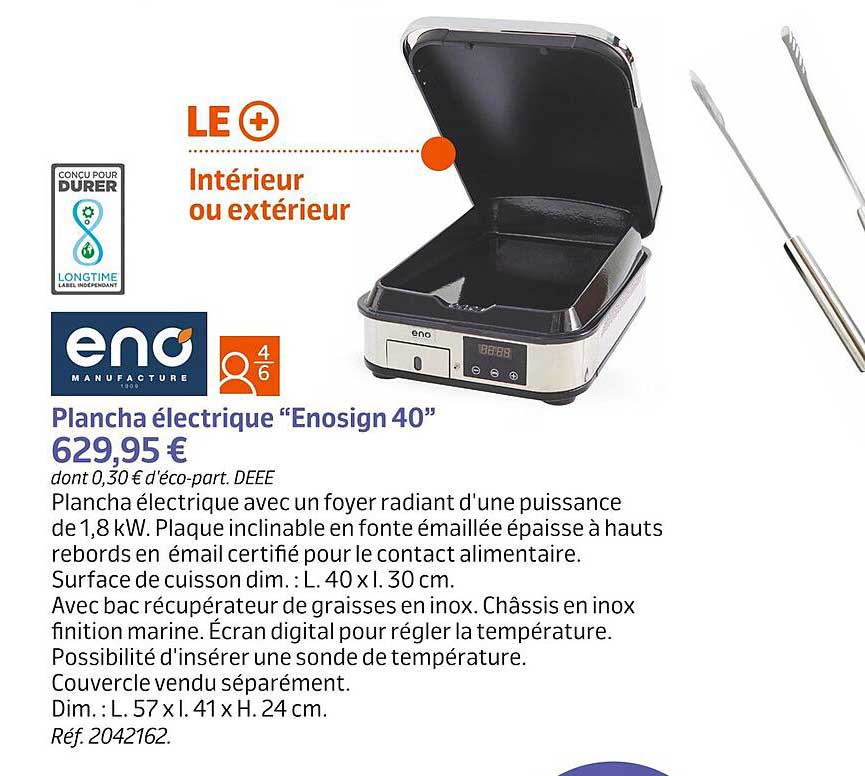 plancha électrique "enosign 40"