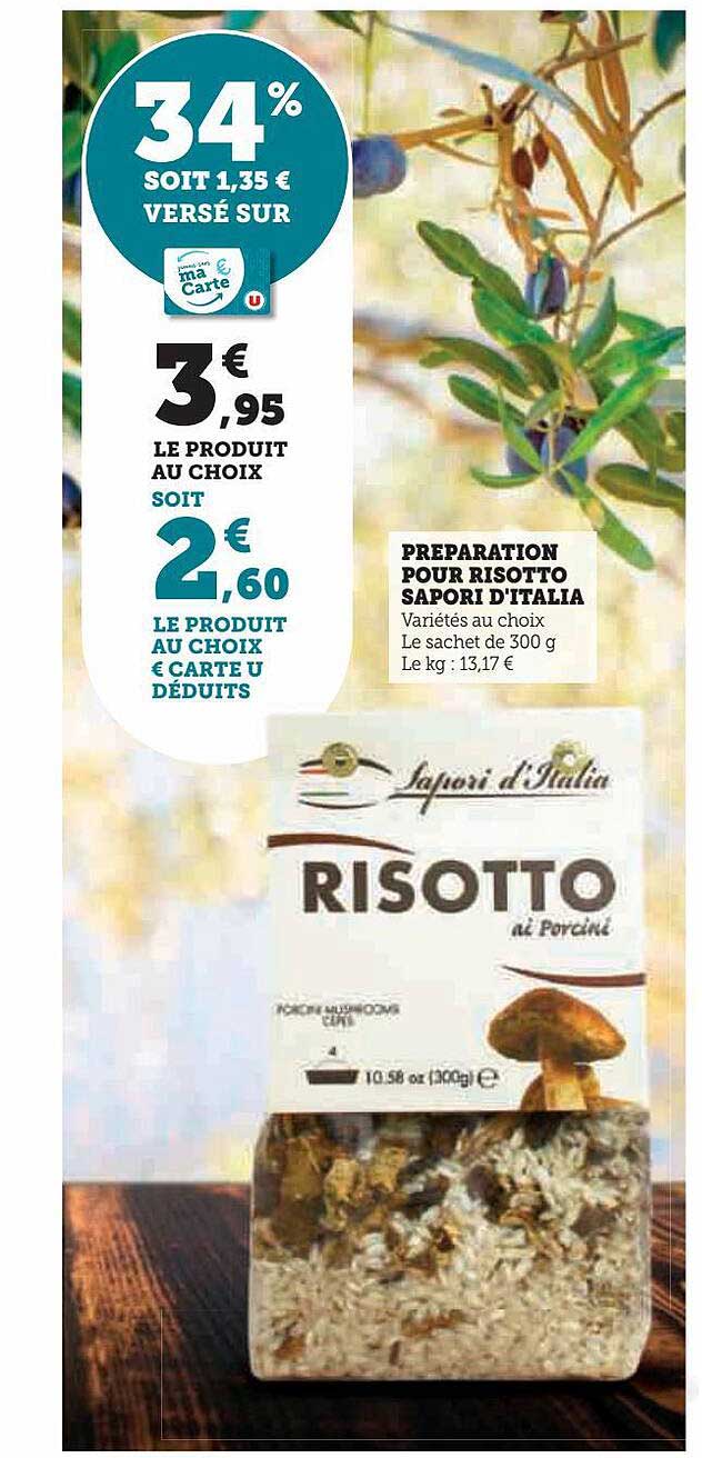 préparation pour risotto sapori d'italia