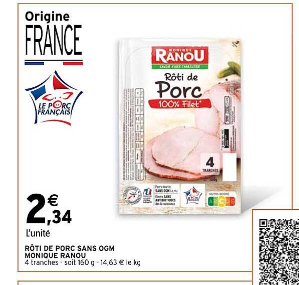 rôti de porc sans ogm monique ranou