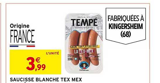 saucisse blanche tex mex