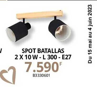 spot batallas 2 x 10w - l 300 - e27