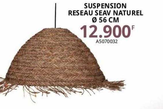 suspension réseau seav naturel ø 56 cm