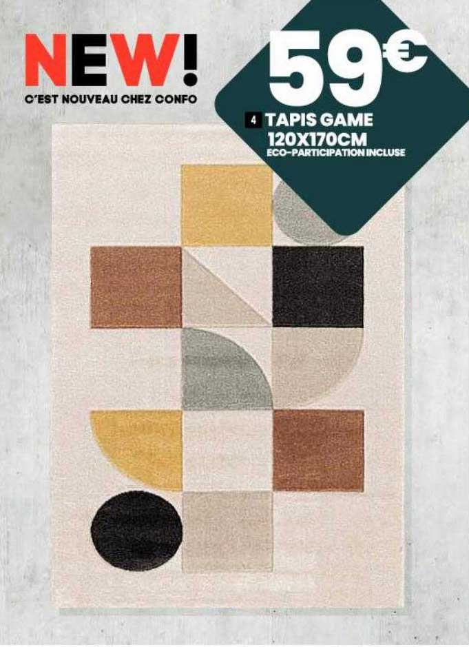 tapis game 120 x 170 cm