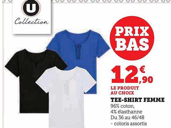 tee-shirt femme u collection