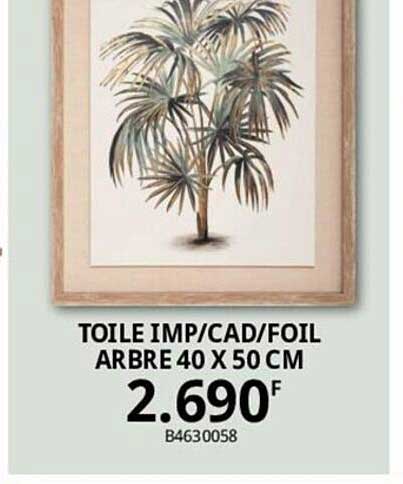 Toile Imp-cad-foil Arbre 40 X 50 Cm