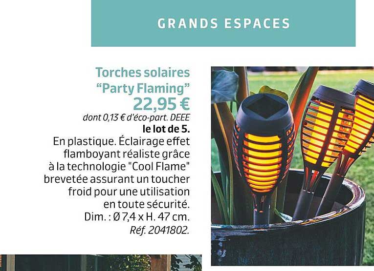 torches solaires "party flaming"