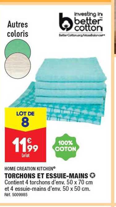 torchons et essuie-mains home création kitchen