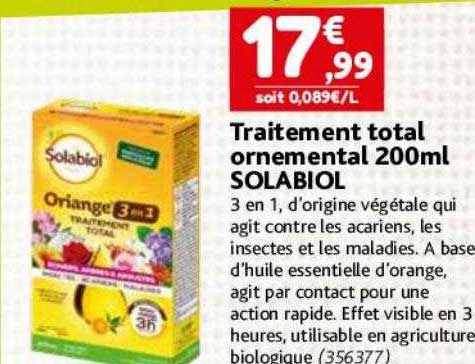 traitement total ornemental 200ml solabiol