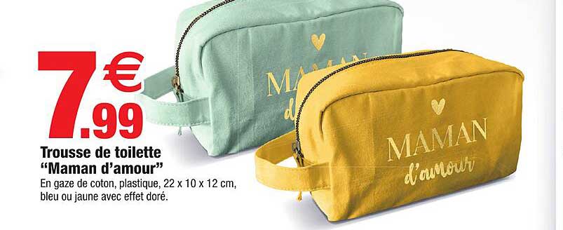 trousse de toilette "maman d'amour"