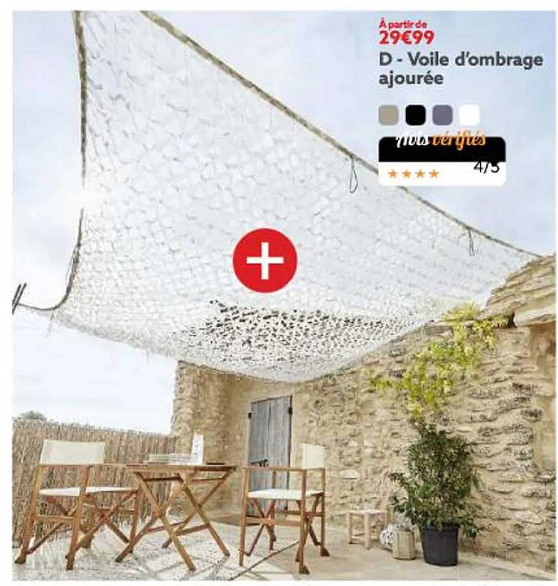 Voile D'ombrage Ajourée