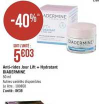 anti rides jour lift + hydratant diaderme