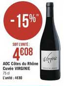 aoc côtes du rhône cuvée virginie