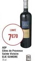 aop côtes de provence sainte victoire elie sumeire