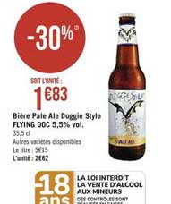 bière pale ale doggie style flying doc 5.5% vol.