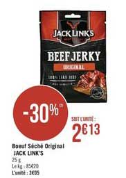 boeuf séché original jack link's