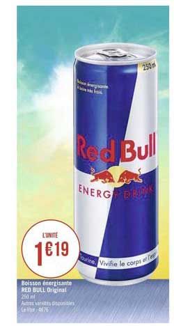 boisson énergisante red bull original