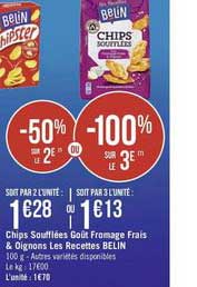 Chips Soufflées Goût Fromage Frais & Oignons Les Recettes Belin