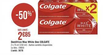 Dentifrice Max White One Colgate
