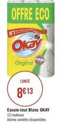 essuie tout blanc okay