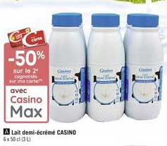 Lait Demi écrémé Casino
