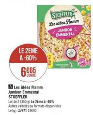 les idées flamm jambon emmental stoeffler le 2ème -60%
