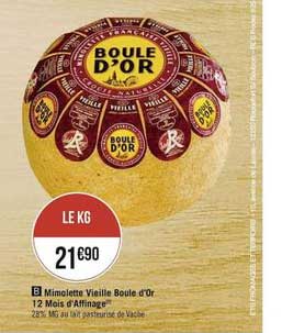 mimolette vieille boule d'or 12 mois d'affinage