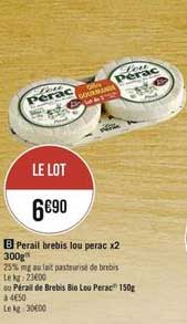 perail brebis lou perac x2 300g