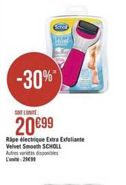 râge électrique extra exfoliante velvet smooth scholl