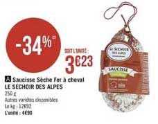 Saucisse Sèche Fer à Cheval Le Sechoir Des Alpes