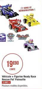 véhicule + figurine ready race rescue pat' patrouille