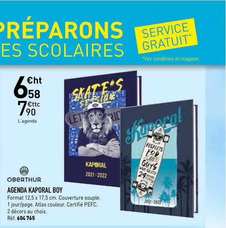 agenda kaporal boy oberthur